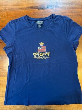 Polo Jeans Company Women’s Navy T Shirt Size XL